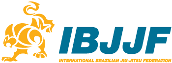 IBJJF – International Brazilian Jiu-Jitsu Federation logo – Jiu Jitsu San Diego, CA IBJJF logo depicting a golden lion beside blue typography, symbolizing excellence in international Brazilian Jiu Jitsu competition – Jiu Jitsu San Diego, CA